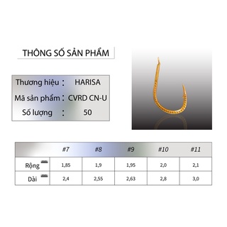 Lưỡi Câu CVRD-CN -U Số 7-11 Ship Toàn Quốc