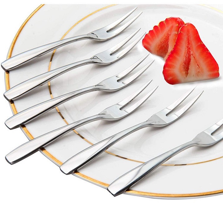 Dĩa ăn hoa quả, trái cây, bánh kem, inox 304 sáng bóng, bền đẹp