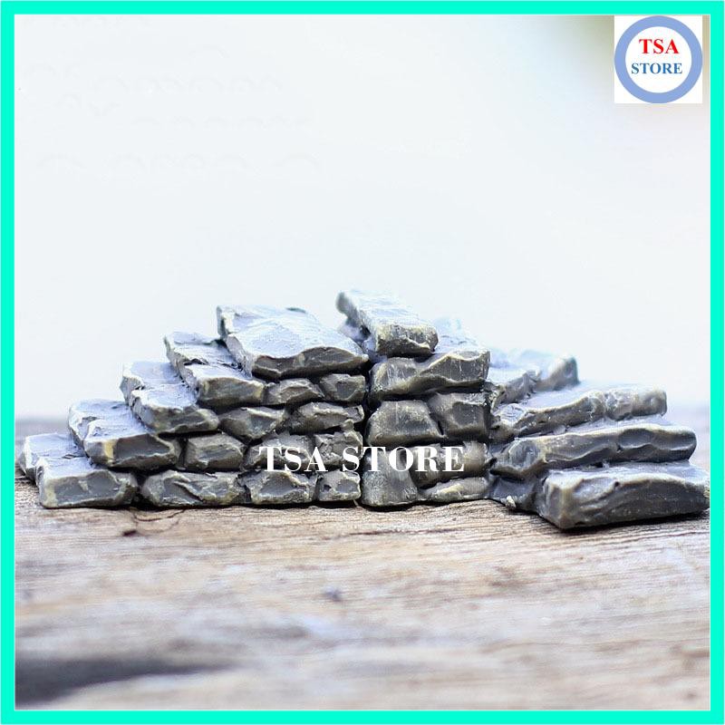 Phụ kiện tiểu cảnh terrarium Cầu thang đá trang trí tiểu cảnh/chậu cây mini/hồ cá/bonsai/hòn non bộ/sen đá/xương rồng