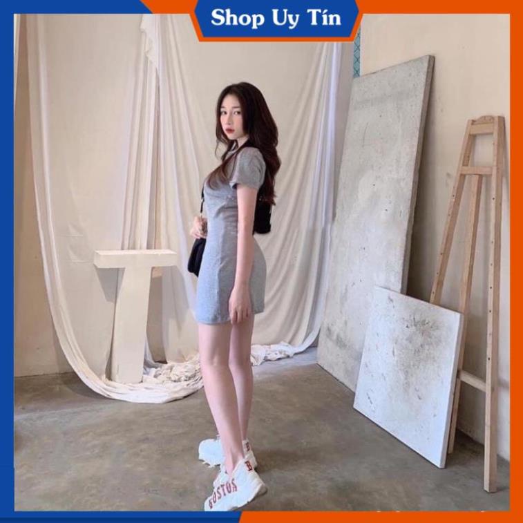 Váy Thun Suông  Đầm Polo Nữ Ôm Body Vải Cotton Sang Chảnh Hàn Quốc, Đi Chơi Biển Thiết Kế 3 Màu Xám Đen Hồng VD035 | BigBuy360 - bigbuy360.vn