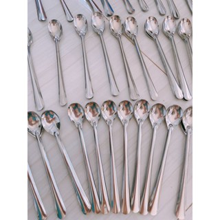 COMBO 10 Muỗng Cà Phê Inox Dày và Dài, Muỗng Đá Chanh Inox