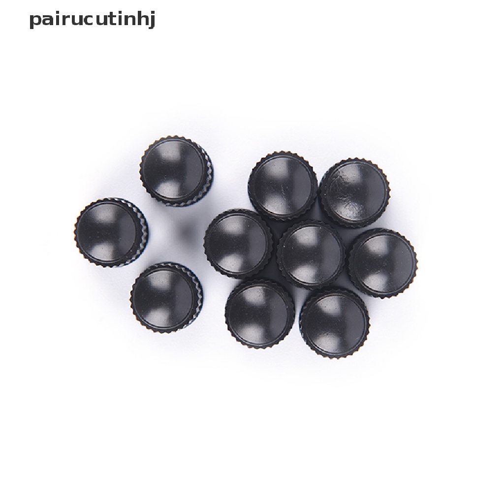Set 100 Nắp Nhựa Đậy Van Bánh Xe Hơi / Xe Đạp Màu Đen