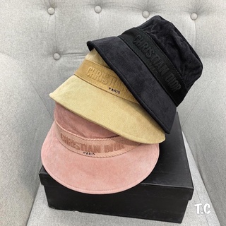Mũ bucker dior nhung tăm đai thêu
