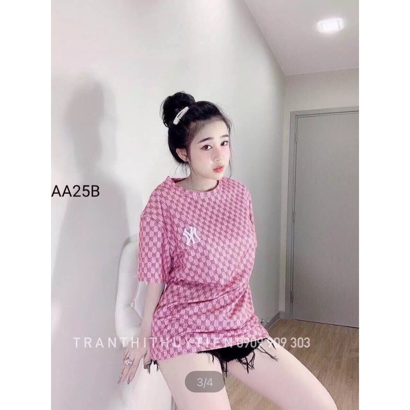 Áo thun nam nữ NYY unisex form rộng cao cấp bền màu hot trend 1Kenz