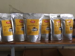 1kg cà phê nguyên chất rang mộc (100% robusta & arabica)