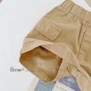 Quần Short Kaki Cá Sấu Bé Trai Đen/Be-MS61