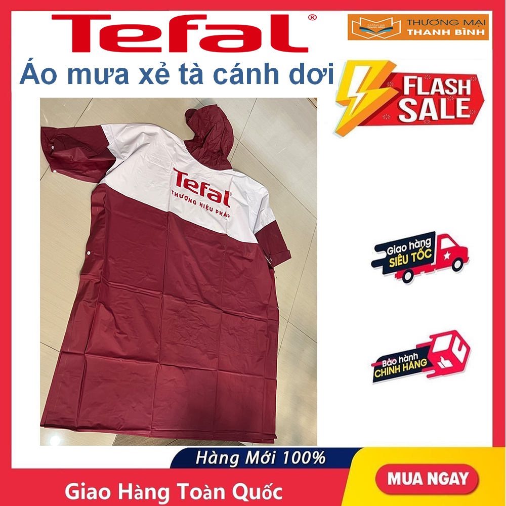 Áo mưa xẻ tà cánh dơi Tefal