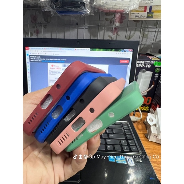 Ốp lưng Xiaomi Redmi 10C /Poco C40 dẻo chống sốc vuông màu