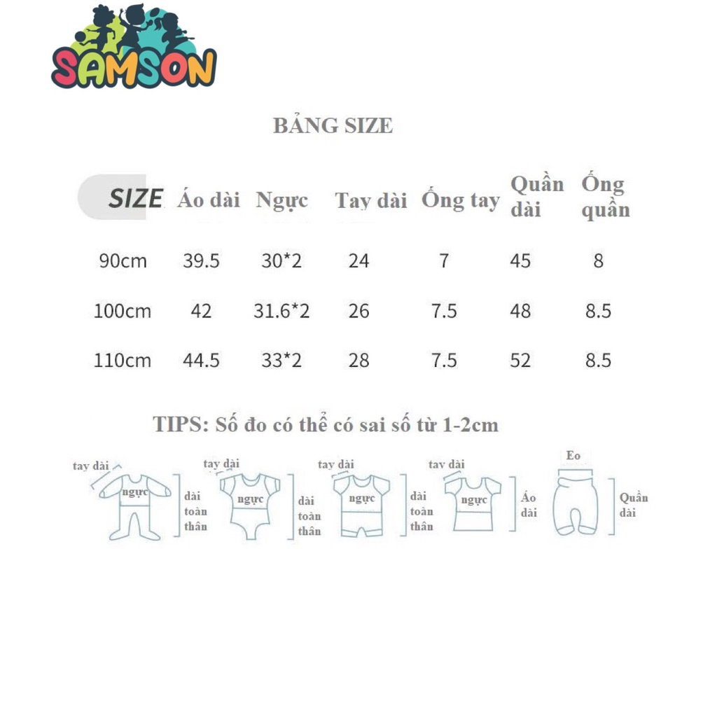 Bộ mặc nhà dài tay cho bé trai, bé gái , cotton mỏng cho bé nằm điều hòa