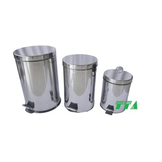 Thùng rác inox đạp chân 12 lít