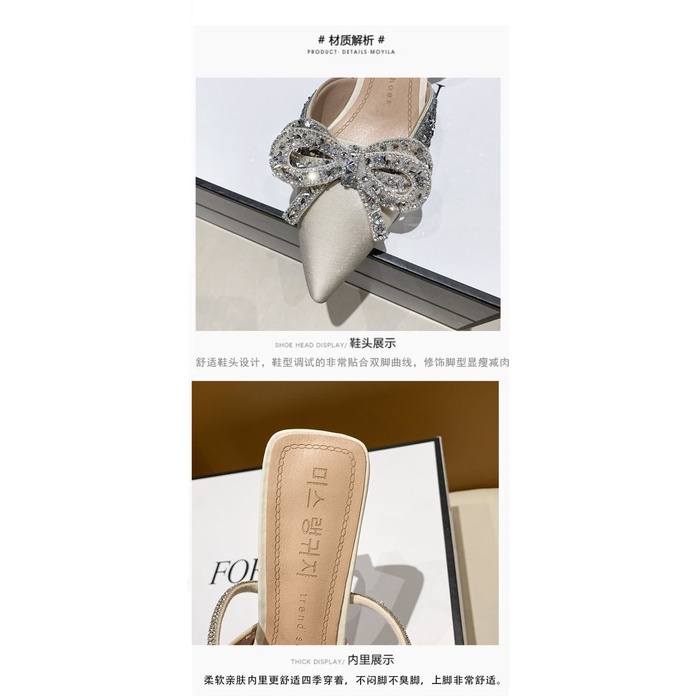 Sandal Cao Gót Hở Lưng Phong Cách Thời Trang Mùa Hè 2022 Mới Cho Nữ