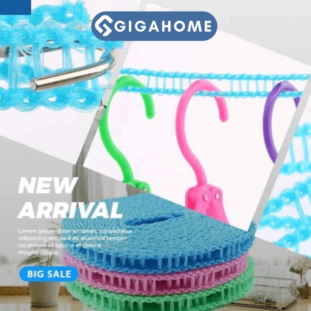 Dây Phơi Đồ Thông Minh GIGAHOME Có Lỗ Móc, Loại 3M Đa Năng 3271