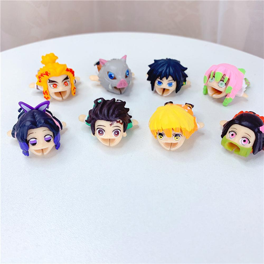 Phụ Kiện Bảo Vệ Dây Cáp Điện Thoại Di Động Kamado Tanjirou Kimetsu No Yaiba Nezuko