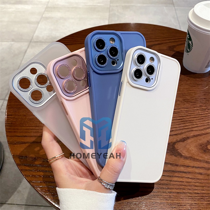 Ốp Điện Thoại Silicon Mềm Chống Sốc Phối Kim Tuyến Cho iPhone 11 12 13 Pro Max ip11 ip13
