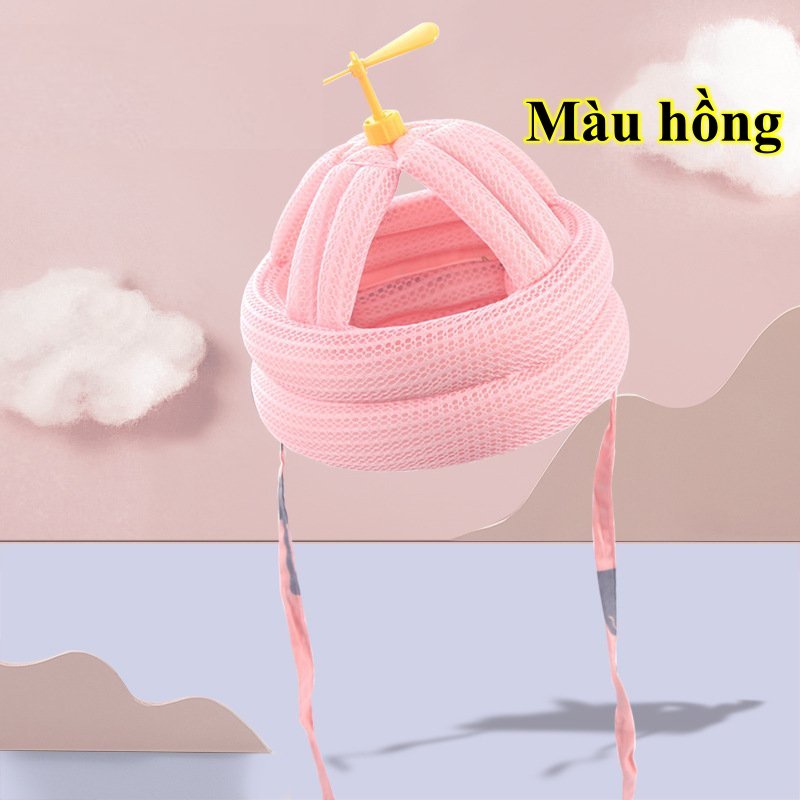 [ CAO CẤP SIÊU NHẸ ] Nón bảo vệ đầu cho bé có đệm thoáng khí chóng va đập, Nón tập đi tập bò tập ngồi
