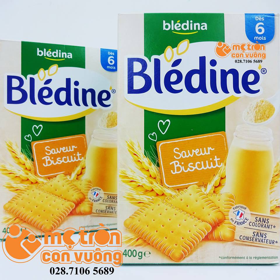 Bột lắc sữa Bledina vị bánh bích quy 400gr (6 tháng+)