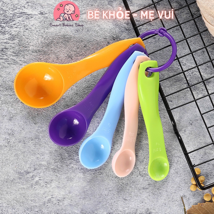 Bộ 5 thìa đo lường, định lượng.