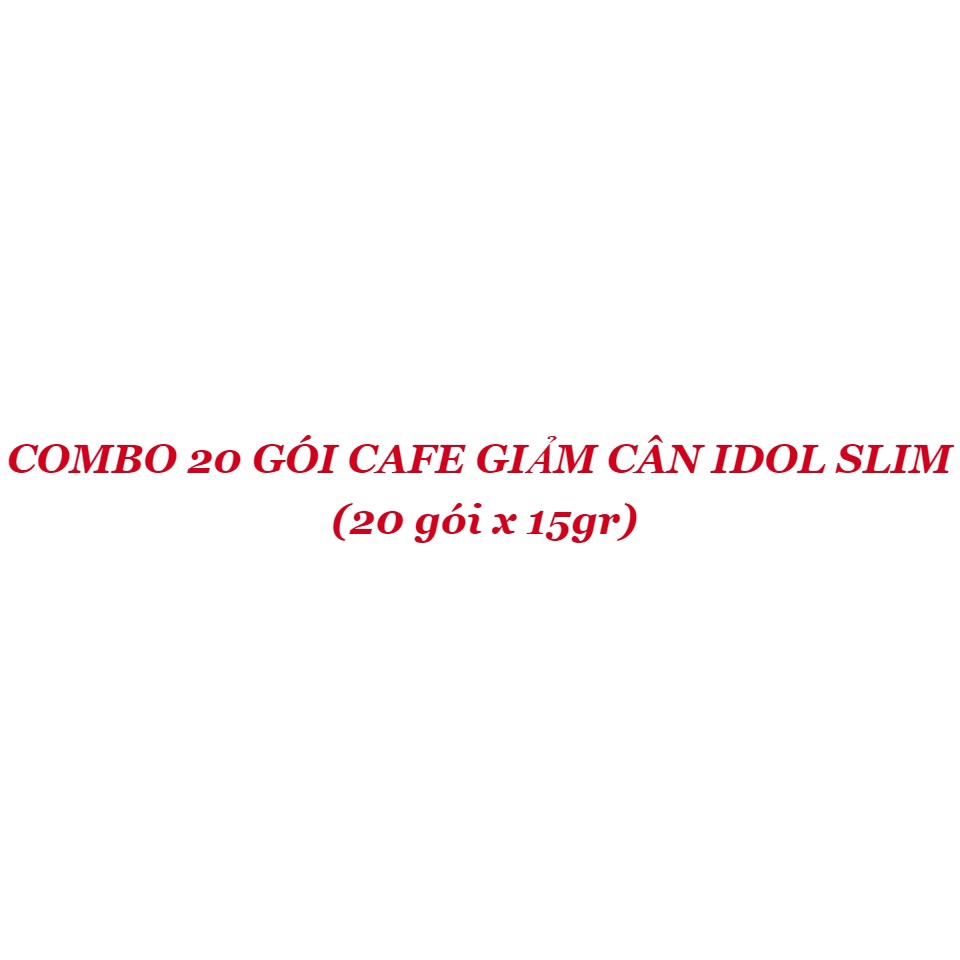 Cafe Giảm Cân Idol Slim  – Bách Hóa Online – Đồ Uống – Cà Phê – -LNBTQ