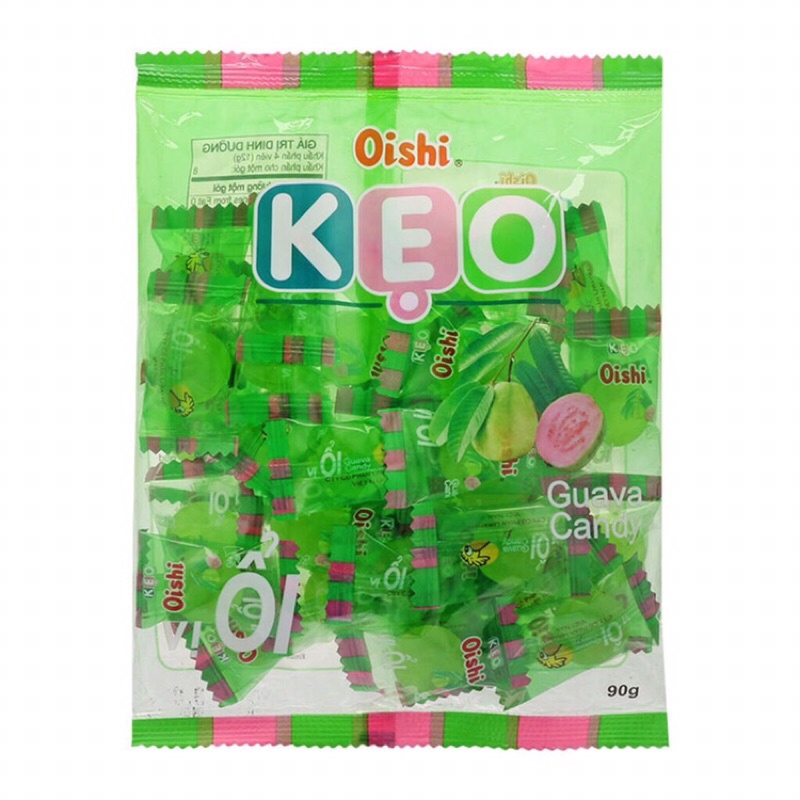Kẹo Oishi 90g đủ vị Bạc hà/ Soda chanh/ Vải thiều
