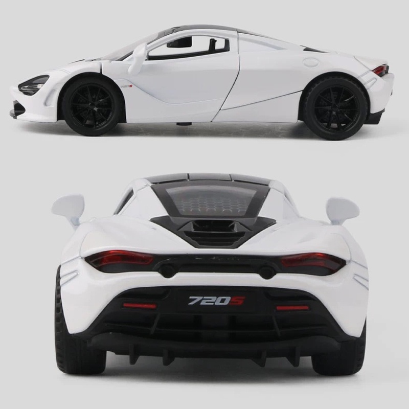 Mô Hình Xe Hơi Mclaren 720S Tỉ Lệ 1: 32 Bằng Hợp Kim Có Đèn Và Nhạc