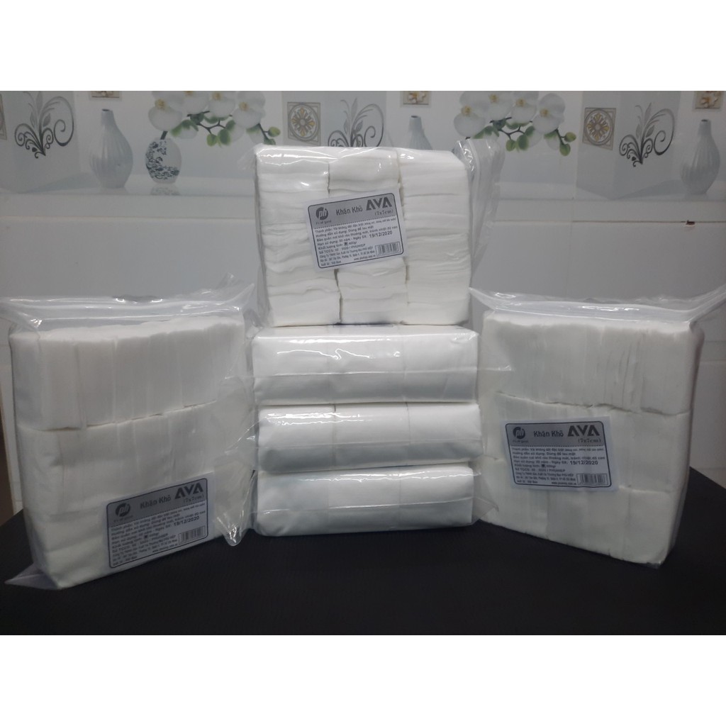 Giấy khô tẩy trang  (= 1000 miếng/bao)