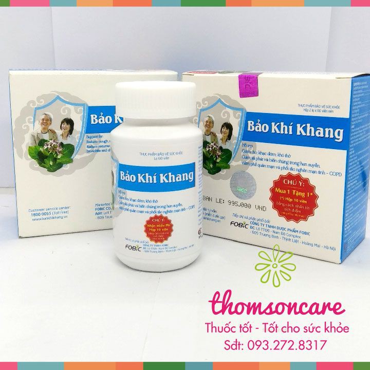 [Mã 66FMCGSALE hoàn 8% xu đơn 500K] Bảo Khí Khang hỗ trợ giảm ho, khó thở - Có tem tích điểm chính hãng. | BigBuy360 - bigbuy360.vn
