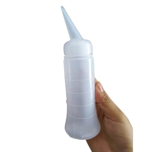Bình Tra nước Dập uốn tóc, Bình Nhựa Tra Thuốc uốn tóc 150ml