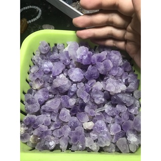 50G Đá Vụn mầm Tím thô Không Lỗ Thanh Tẩy