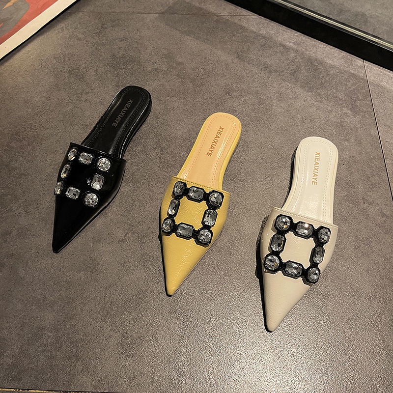 Dép Bít Mũi Nhọn Đế Bằng Thời Trang Mùa Hè Hàng Mới 2022