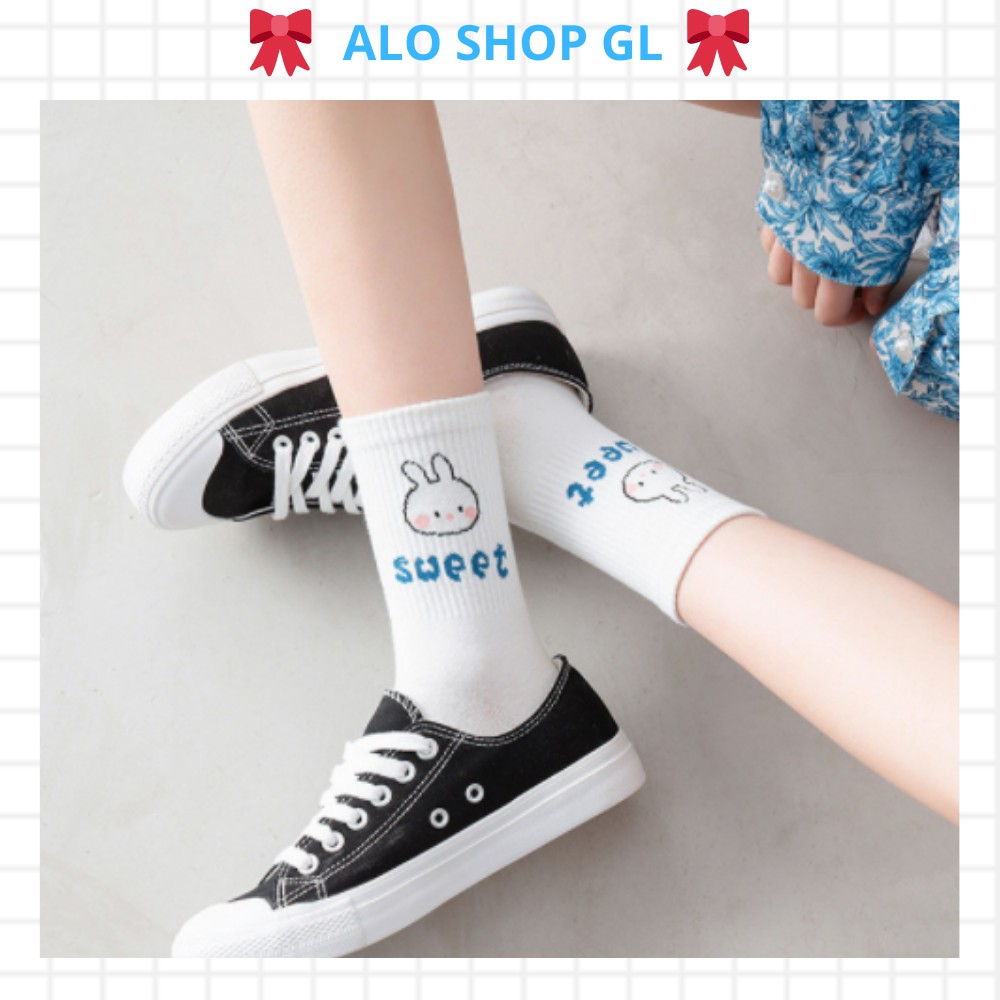 [Set 5 đôi] Tất Cao Cổ Phong Cách Hàn Quốc chất liệu cotton mềm, thoáng mát, dễ phối đồ,chất đẹp M2