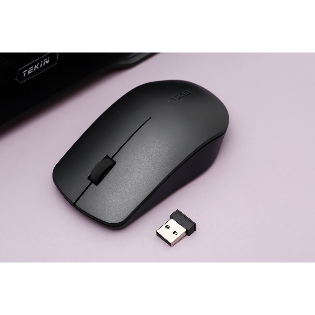 Chuột Mouse không dây RAPOO M20 Black Chính hãng (Có pin, 1xAA, Công tắc)