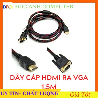 [Mã ELFLASH3 hoàn 10K xu đơn 20K] CÁP CHUYỂN HDMI RA VGA 1.5m