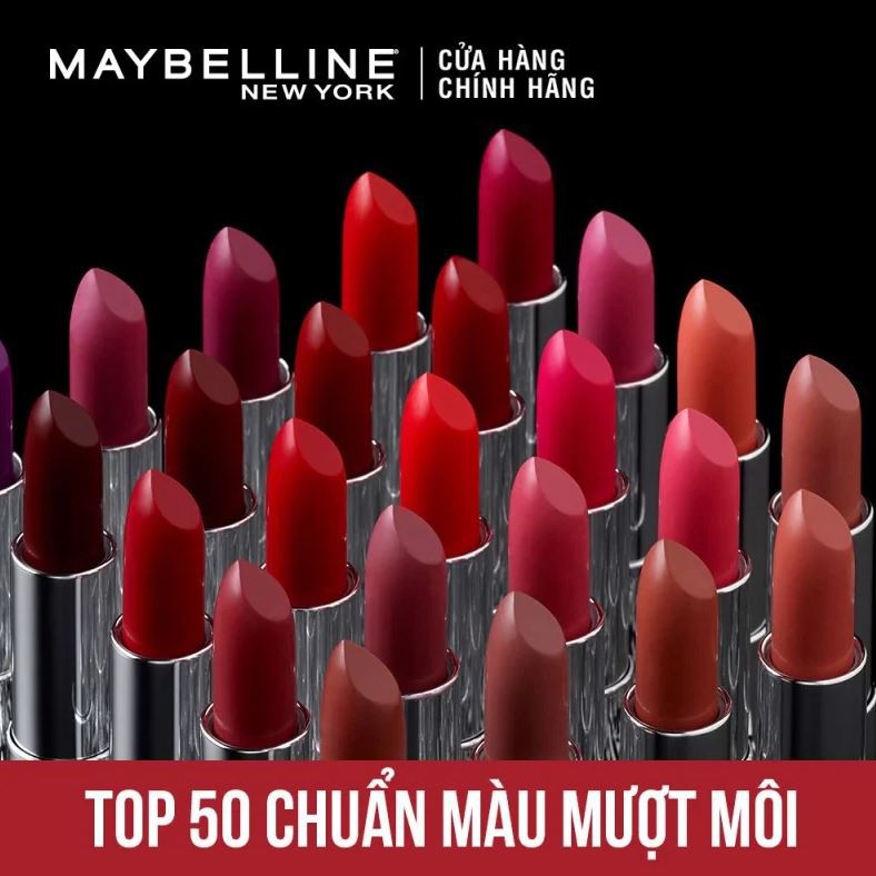 Son Thỏi Lì, Có Dưỡng Mịn Môi, Lâu Trôi Maybelline New York Color Sensational Creamy Matte 3.9g