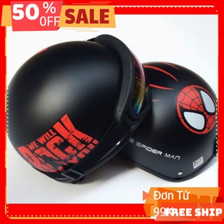 Mũ 1/2 người nhện/ spider man + kính x400