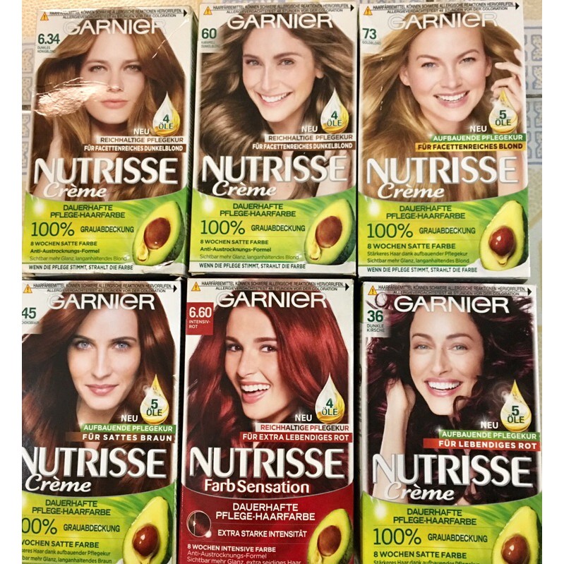 🇩🇪Nhuộm tóc GANIER NUTRISSE của Đức mới