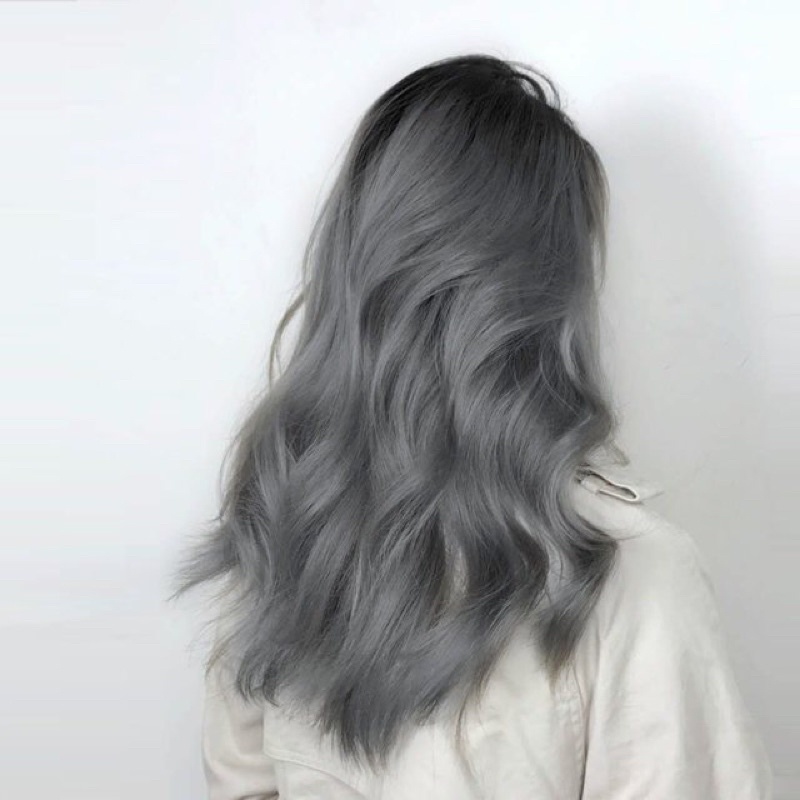 Kem Thuốc Nhuộm Tóc Cao Cấp Màu Than Chì Khói, Đen Ánh KHói Hair Dye Cream 4/111