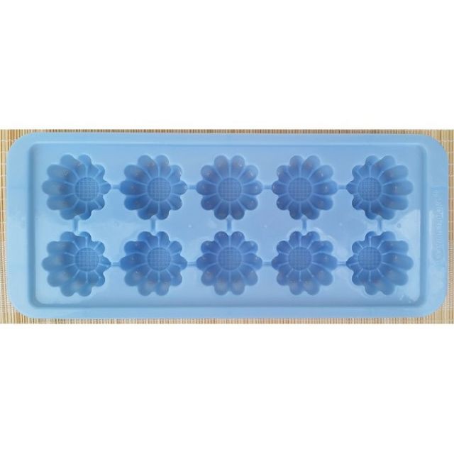 Khuôn Nhựa Làm Đá, rau cau hình 21 Trái Tim 3.5cm, hoa cúc, hoa tulip