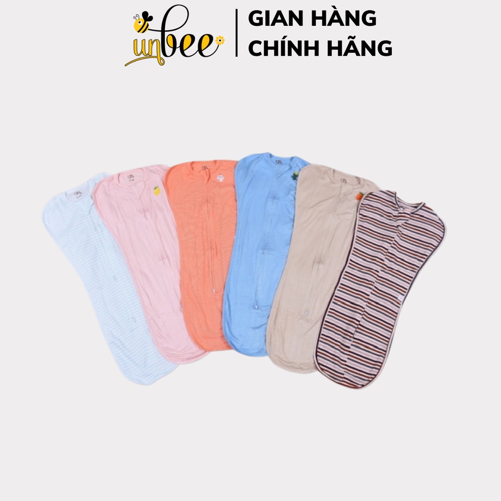 Nhộng Chũn Cho Bé Ngủ Ngon Unbee Kèm Hộp, Hàng Thiết Kế Cao Cấp Chất Cotton Mềm Mại Co Giãn Đàn Hồi - NC001