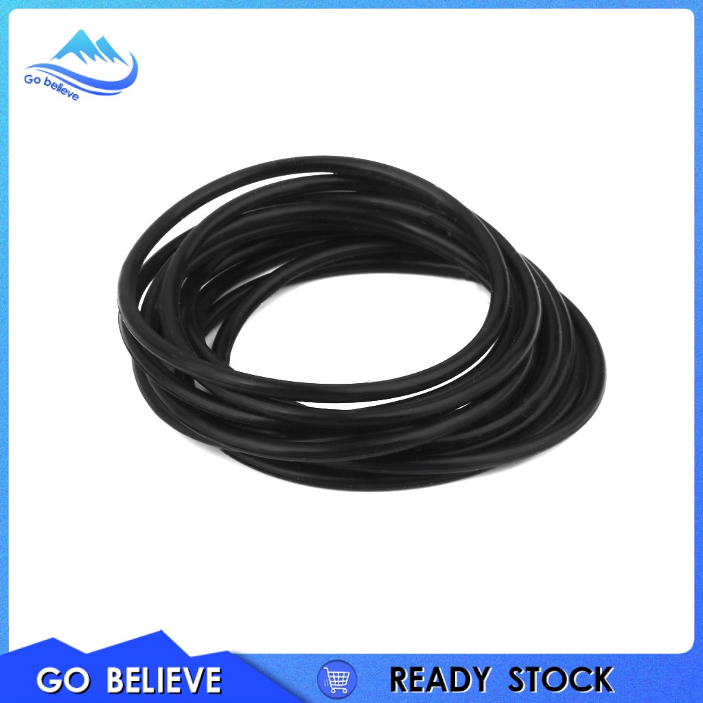 Set 20 Dây Buộc Tóc Silicone Co Giãn Màu Đen