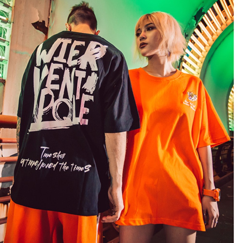 Áo Thun Tay Ngắn In Chữ M-8XL Phong Cách Âu Mỹ Thời Trang Mùa Hè Cho Cặp Đôi