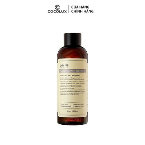 [Công Ty, Tem Phụ] Nước hoa hồng Klairs Supple Preparation Toner-[COCOLUX]