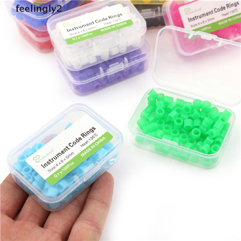 Set 100 Vòng Silicon Nhiều Màu Sắc Dùng Trong Nha Khoa
