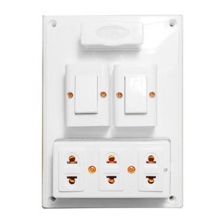 Bảng điện Taplo PIPO PN16CB (2 hoặc 3 công tắc) +  1 cầu chì