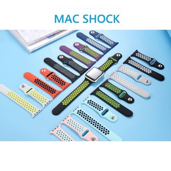 Dây đeo cao su thể thao cho đồng hồ thông minh Seri 1/2/3/4/5/SE/6/7 - Size 38/30/41/42/44/45 mm