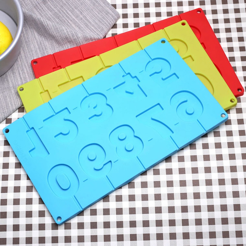 Khuôn Silicone Làm Bánh Hình Số Độc Đáo