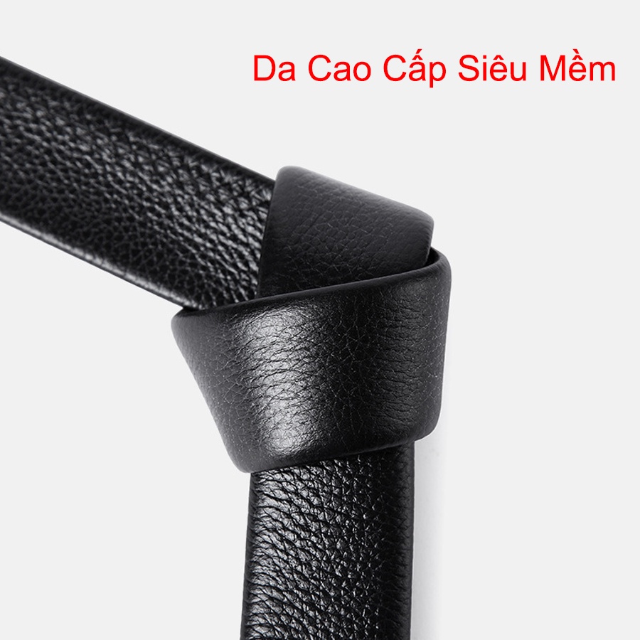 Thắt Lưng Nam Công Sở Cao Cấp, Dây Nịt Nam Khóa Tự Động Bằng Kim Loại, Bản 3,5cm Mặc Quần  Âu, Quần Jean