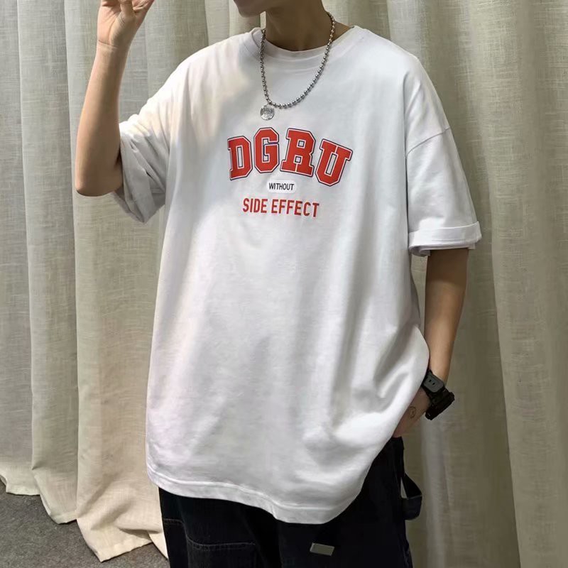 Áo Thun Nam Tay Ngắn In Chữ Phong Cách Hip Hop Size S-5Xl