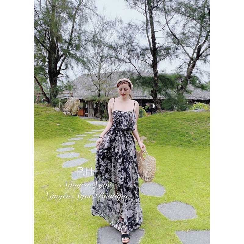 Váy maxi voan tơ dáng dài siêu xinh | BigBuy360 - bigbuy360.vn