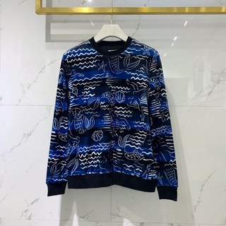 Áo sweater nhung hai lớp tay dài in hình nàng tiên cá biển mùa thu đông Kenz0 2021 mới cho nam