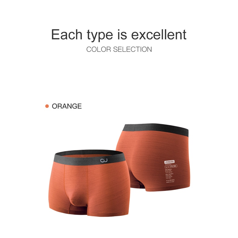 Aonijie  E7007 Bộ 3 Quần Lót BoxerNhanh Khô Kháng Khuẩn Nhiều Màu Sắc Cho Nam